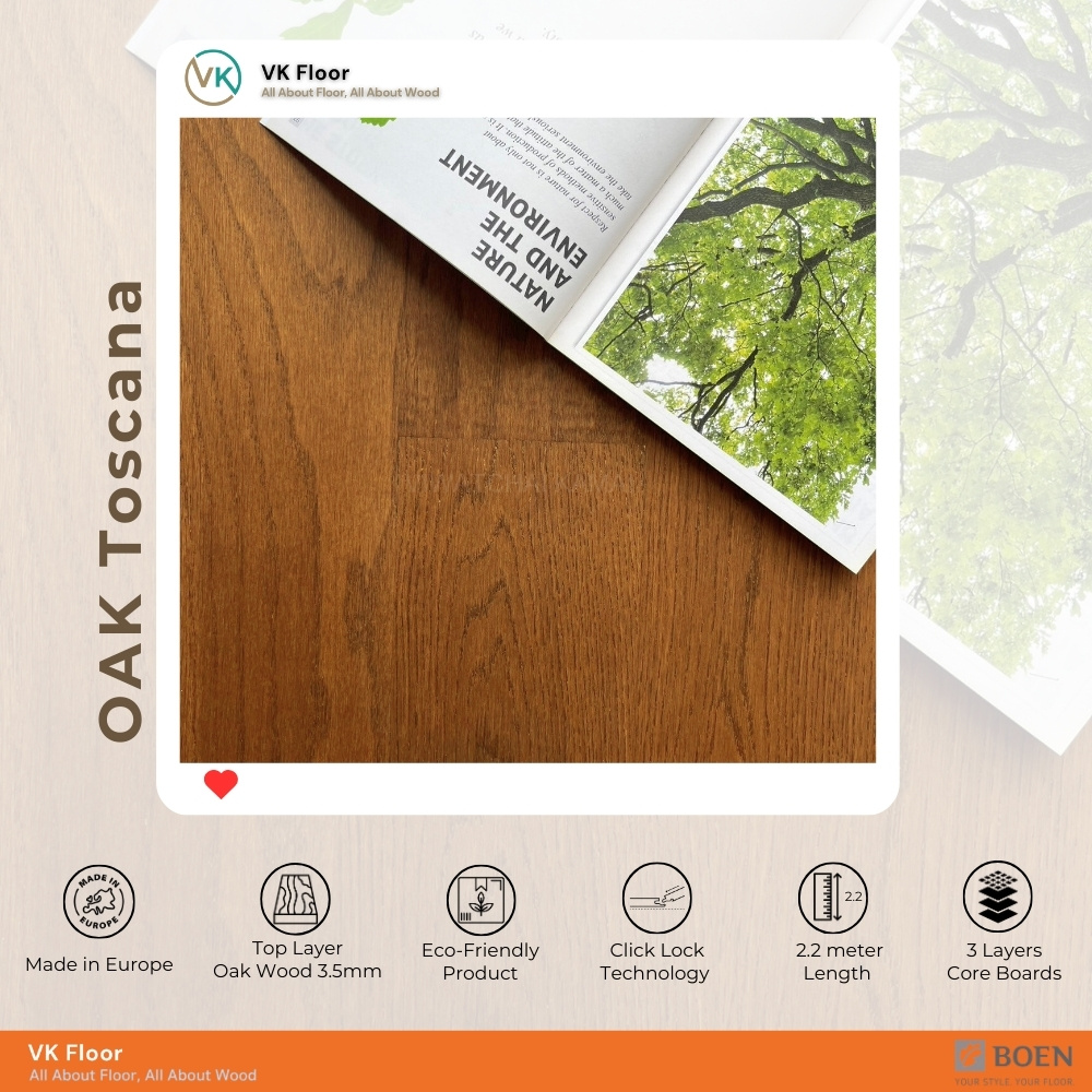 BOEN Oak Toscana รหัส 101 ภาพ Close Up View