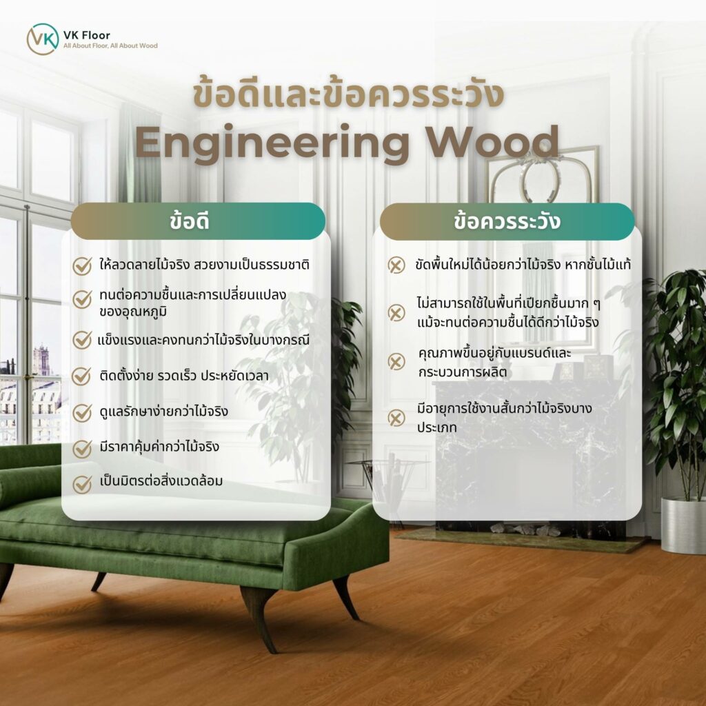 Engineering Wood: ข้อดีและข้อควรระวังในการใช้งานสำหรับบ้านและเชิงพาณิชย์