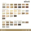 ภาพรวมสีพื้นไวนิล ALLURE หลากหลายเฉดสีและลวดลายสำหรับงานตกแต่งภายในบ้านและคอนโดมิเนียม