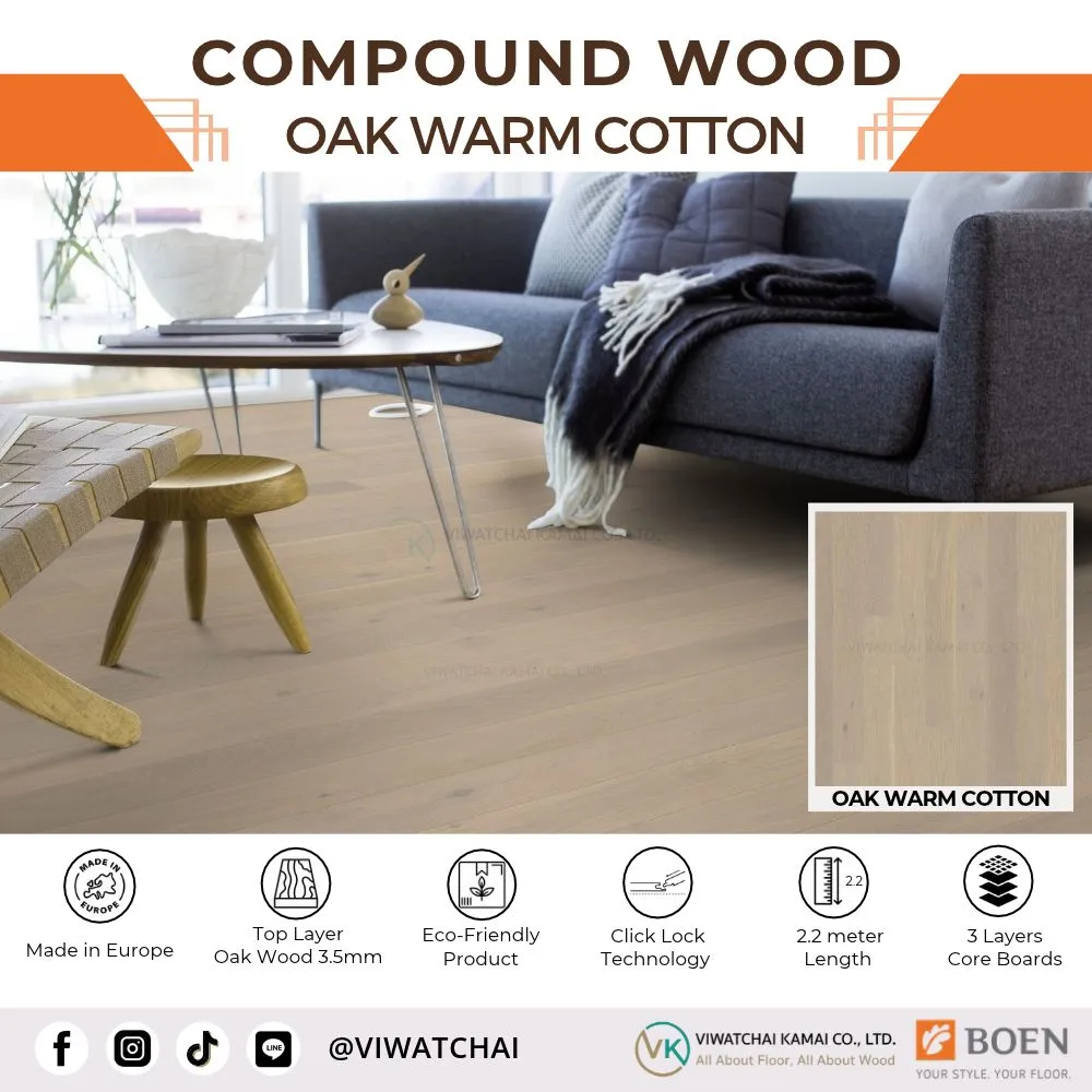 boen-composite-flooring-oak-warm-cotton-cover BOEN Oak Warm Cotton พื้นไม้คอมพาวด์ลายโอ๊คธรรมชาติ | วิวัฒน์ชัยค้าไม้