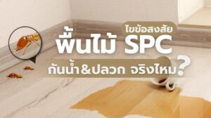 กระเบื้องยาง SPC รุ่นใหม่ที่มีความทนทานต่อความชื้นและปลวกได้ดี