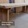 โต๊ะไม้ป๊อปล่า หน้าหนา ลายไม้ธรรมชาติ เหมาะกับงานไม้จริงและตกแต่งภายใน