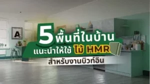 ภาพแนะนำการเลือกใช้ไม้ HMR พร้อมข้อมูลเกรดที่เหมาะกับการใช้งานภายในที่มีความชื้น