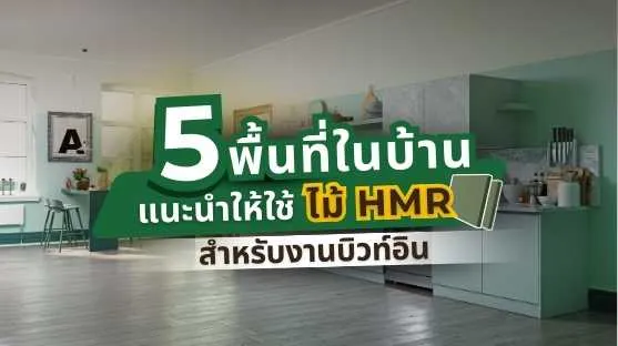 ภาพแนะนำการเลือกใช้ไม้ HMR พร้อมข้อมูลเกรดที่เหมาะกับการใช้งานภายในที่มีความชื้น