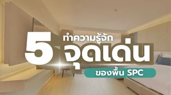 ภาพแสดงตัวอย่างกระเบื้องยาง SPC ที่มีคุณสมบัติกันปลวก เหมาะสำหรับติดตั้งในบ้านที่ต้องการวัสดุปูพื้นที่ทั้งทนทานต่อความชื้นและแมลง