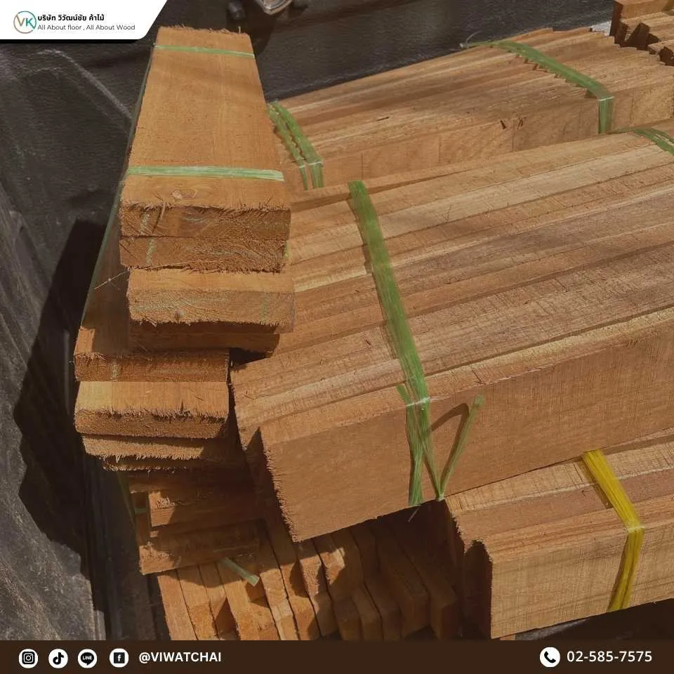 ประเภทไม้สักที่วิวัฒน์ชัยค้าไม้จำหน่าย ทั้งไม้สักเกรด A เกรด B และไม้สักพม่า