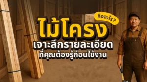 ไม้โครงชนิดต่าง ๆ ที่นิยมใช้ในงานเฟอร์นิเจอร์และงานไม้