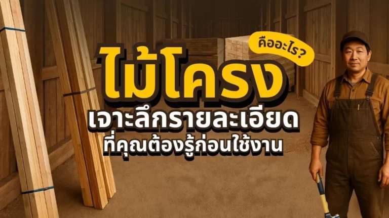 ไม้โครงชนิดต่าง ๆ ที่นิยมใช้ในงานเฟอร์นิเจอร์และงานไม้