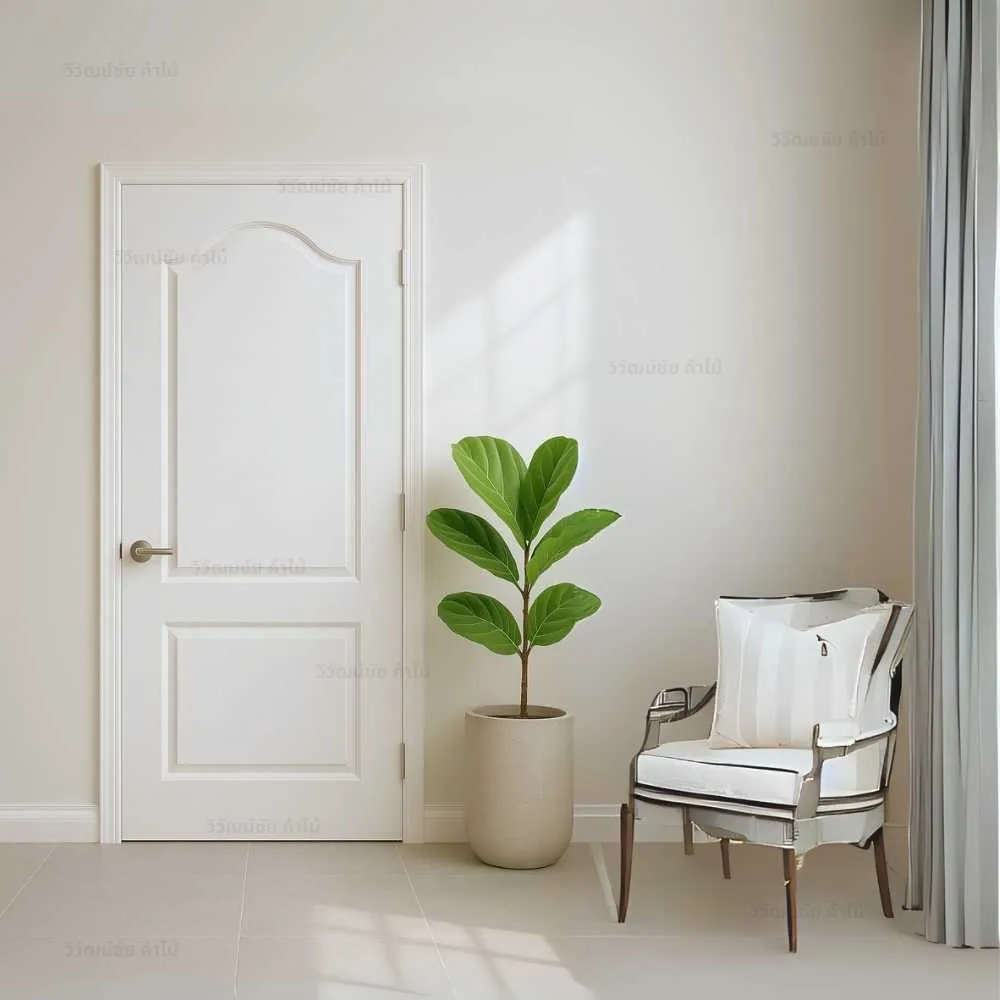 ตัวอย่างการใช้งานประตู 2 ลูกฟัก ปีกนก 2MV1 ภายในบ้านและคอนโด