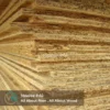 แผ่นไม้ OSB เรียงซ้อนกันหลายแผ่น แสดงเนื้อไม้ชัดเจน