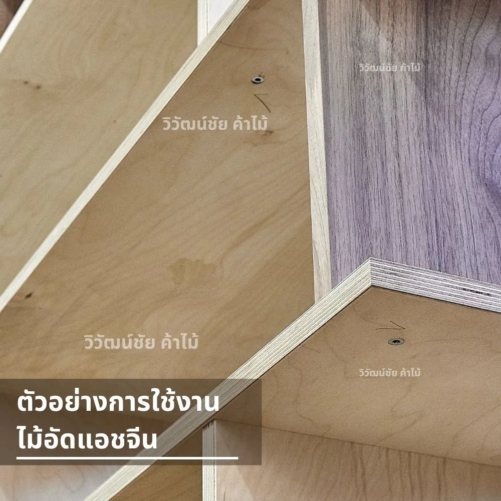 งานชั้นวางของทำจากไม้อัดแอชจีน