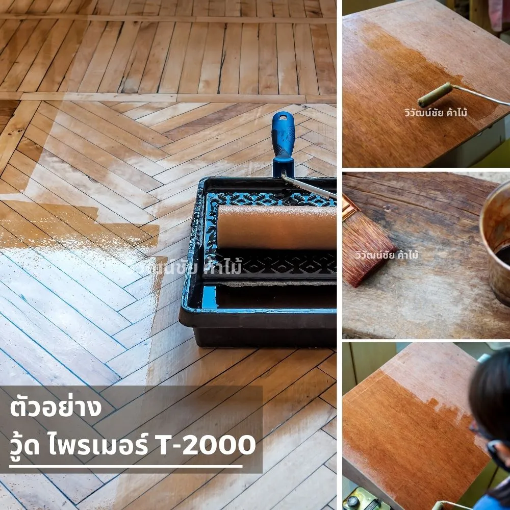 ตัวอย่างการใช้งาน TOA T-2000 ในงานทาไม้