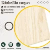แผ่นไม้อัดไวท์โอ๊คลายภูเขา สีขาวนวล ลายโค้งธรรมชาติ