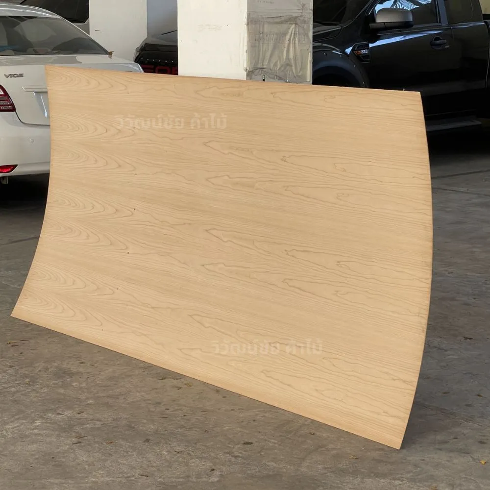 cherry-veneer-plywood-real-product-photo-01 (2) ภาพสินค้าจริงไม้อัดเชอร์รี่ แสดงพื้นผิวและลวดลายไม้เชอร์รี่ สำหรับงานเฟอร์นิเจอร์และตกแต่งภายใน