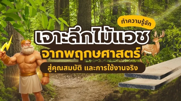 ไม้แอช หน้าปกบทความเจาะลึก ตั้งแต่พฤกษศาสตร์จนถึงการใช้งานจริง
