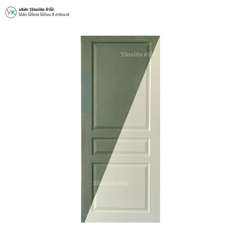 hmr-3-panel-moisture-resistant-interior-door ประตูภายใน HMR 3 ลูกฟัก ทนความชื้น ดีไซน์คลาสสิกสำหรับงานตกแต่งภายใน