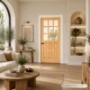solid-wood-door-model-004-interior-application ตัวอย่างการใช้งานประตูไม้ รุ่น 004 ในงานตกแต่งภายในบ้านและโครงการ