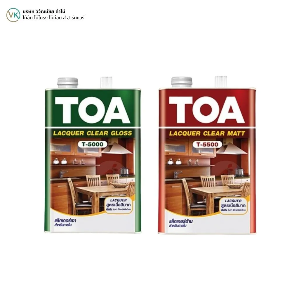 toa-clear-gloss-lacquer-t-5000-product-cover TOA แล็กเกอร์ T-5000 ชนิดเงา สีเคลือบไม้ Gloss Finish