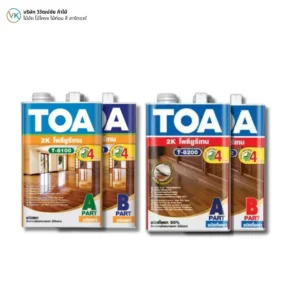 toa-polyurethane-2k-semi-gloss-wood-coating-cove TOA โพลียูรีเทน ระบบ 2 ส่วน ชนิดกึ่งเงา Semi-Gloss