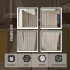 viwatchai-kamai-product-collection ประตูภายใน uPVC เซาะร่องดำ ลายเส้นโมเดิร์น