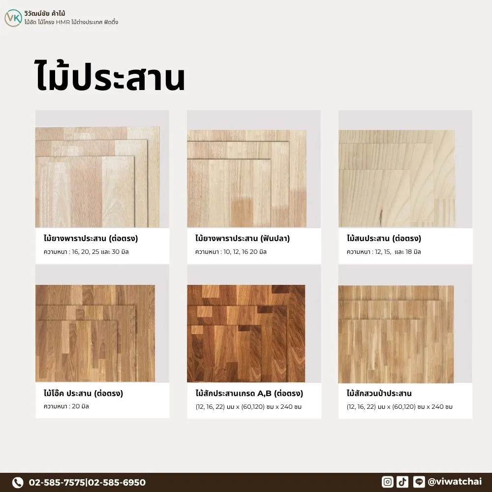 viwatchai-solid-wood-jointed-panels-collection-cover ไม้ประสาน รวมแผ่นไม้จริงสำหรับงานเฟอร์นิเจอร์และตกแต่ง