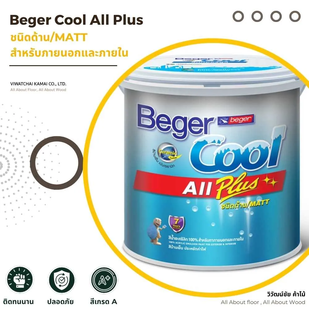 beger-cool-all-plus-exterior-paint-cover หน้าปกสินค้า สีทาบ้านภายนอก ชนิดด้าน Beger Cool All Plus