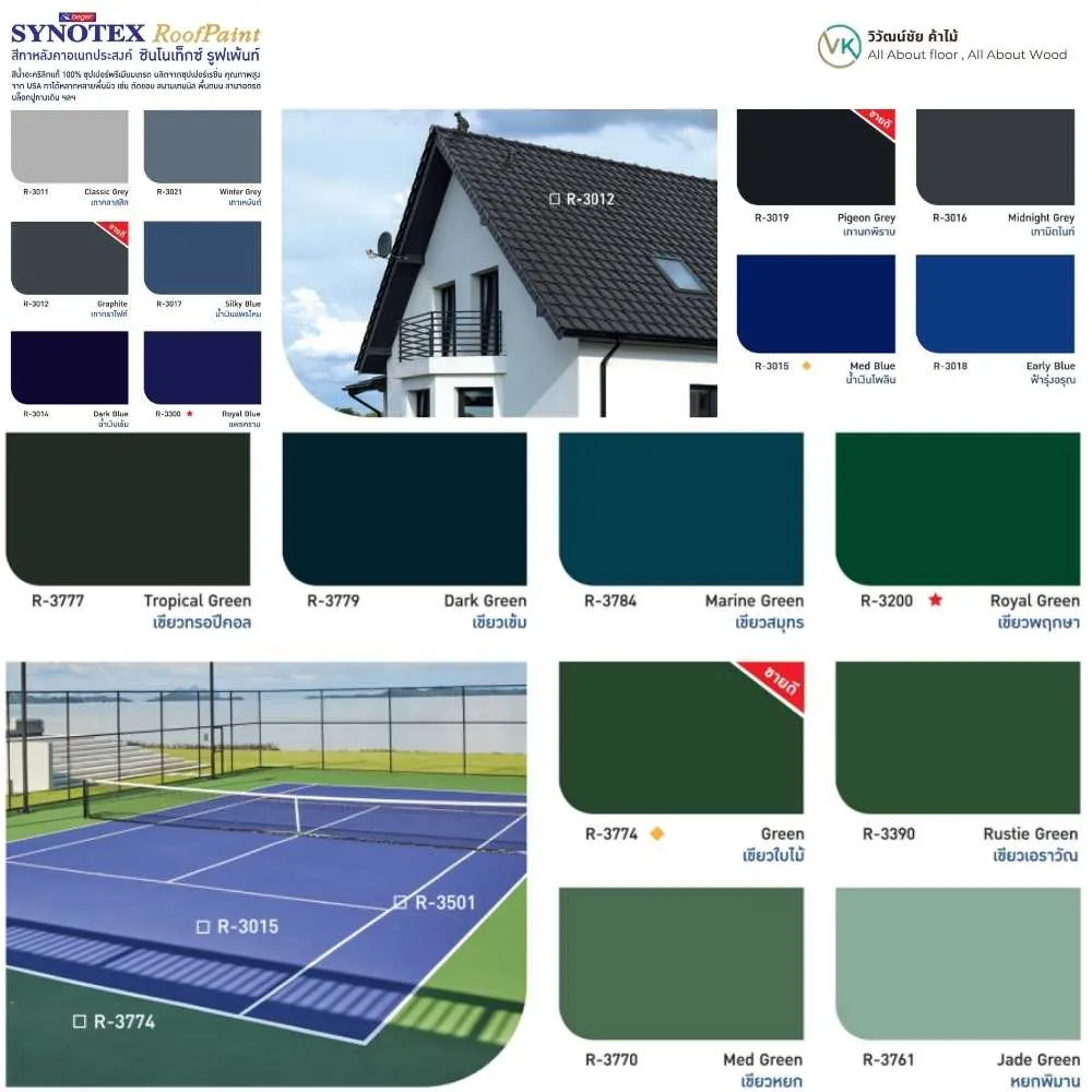 beger-synotex-roofpaint-house-roof-example-01 รวมสี