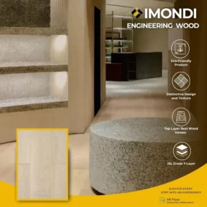 สินค้าพื้นไม้เอ็นจิเนียร์ Engineered wood Imondi สี Milton โทนอบอุ่นหรูหรา