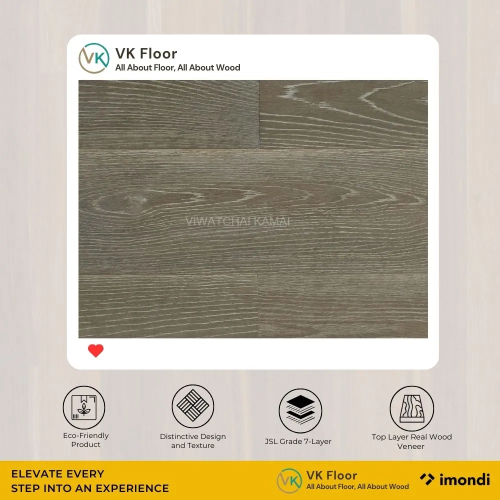 สินค้าพื้นไม้เอ็นจิเนียร์ Engineered wood Imondi สี Grey Ash โทนสีเทาโมเดิร์นหรูหรา