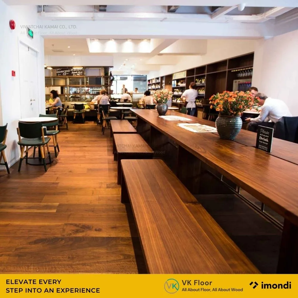 สินค้าพื้นไม้เอ็นจิเนียร์ Engineered wood Imondi ตัวอย่างพื้นที่การใช้งานในห้องนั่งเล่น