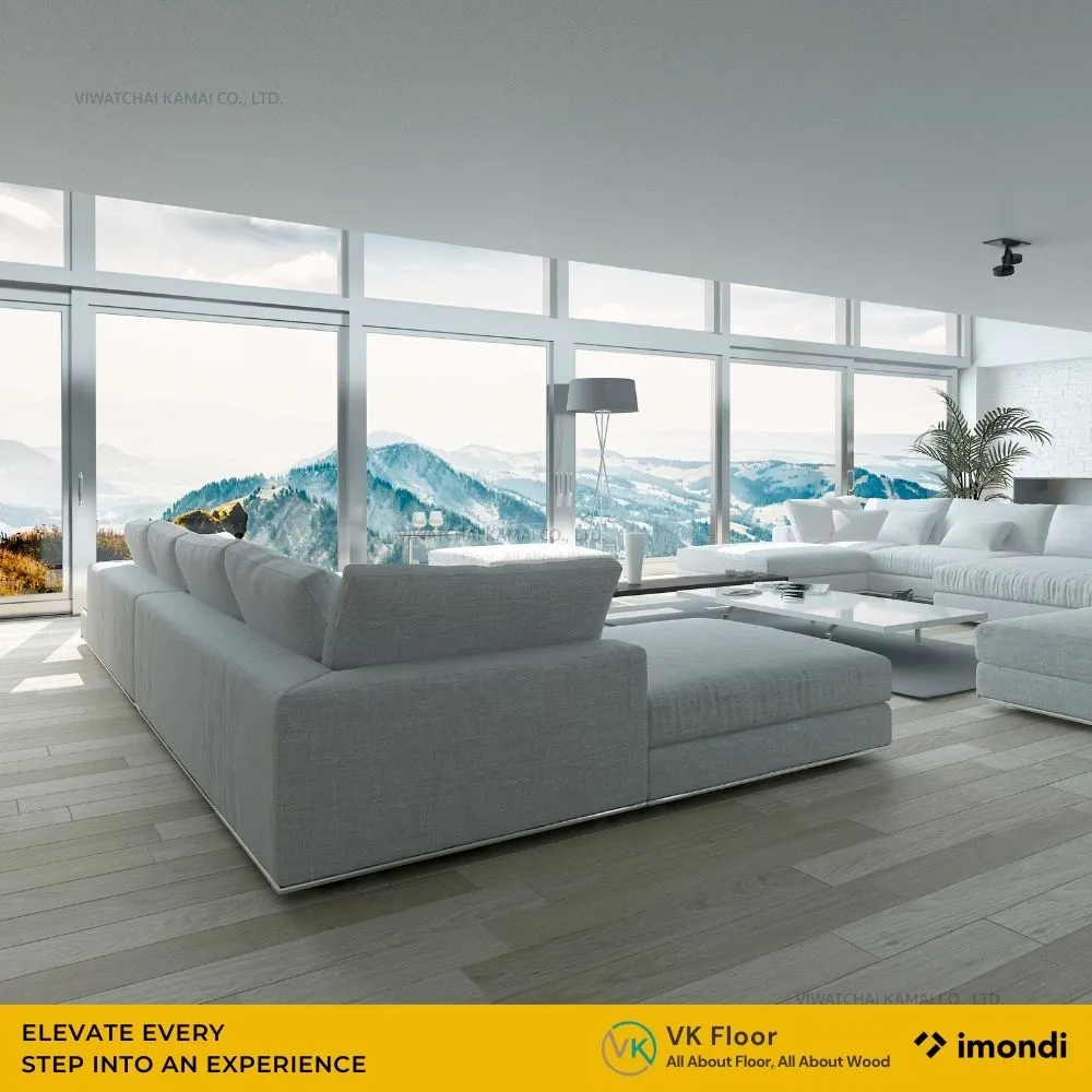 พื้นไม้เอ็นจิเนียร์ Imondi Engineered wood ใช้งานได้ทั้งห้องนอน ห้องนั่งเล่น และโรงแรม