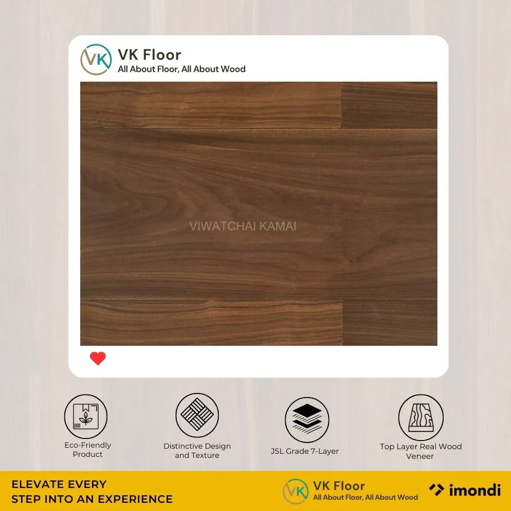 สินค้าพื้นไม้เอ็นจิเนียร์ Engineered wood Imondi สี Walnut Nature โทนคลาสสิกหรูหรา