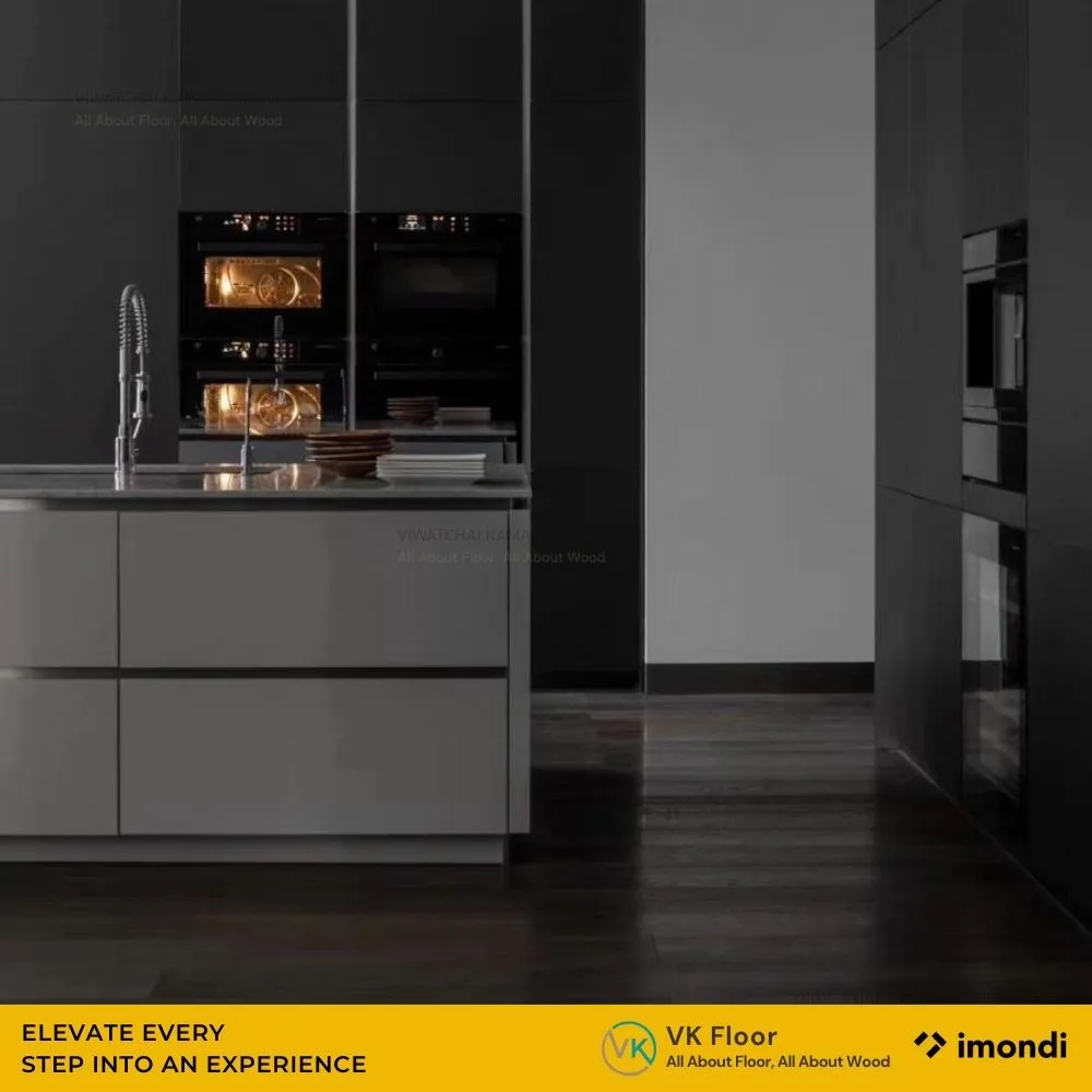 สินค้าพื้นไม้เอ็นจิเนียร์ Engineered wood Imondi สี Dover ตัวอย่างการใช้งานจริงในบ้านและคอนโด