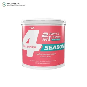 toa-4-seasons-2in1-exterior-interior-matt-wall-paint-cover ภาพหน้าปก TOA 4 SEASONS 2IN1 สีทาบ้านภายนอกและภายใน ชนิดด้าน (Matt)