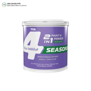 toa-4-seasons-2in1-exterior-interior-semi-gloss-wall-paint-cover TOA 4 SEASONS 2IN1 สีทาบ้านภายนอกและภายใน ชนิดกึ่งเงา Semi-Gloss