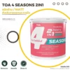 toa-4-seasons-2in1-matt-paint-cover หน้าปกสินค้า สีทาบ้าน TOA 4 SEASONS 2IN1 ชนิดด้าน MATT สำหรับภายนอกและภายใน