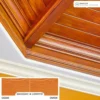 toa-fiberstain-ultimate-opaque-decorative-wall-example ภาพตัวอย่างการตกแต่งผนังภายนอกอาคารโทนลายไม้ สำหรับประกอบการเลือกสีโปร่งแสงด้าน TOA FIBERSTAIN ULTIMATE