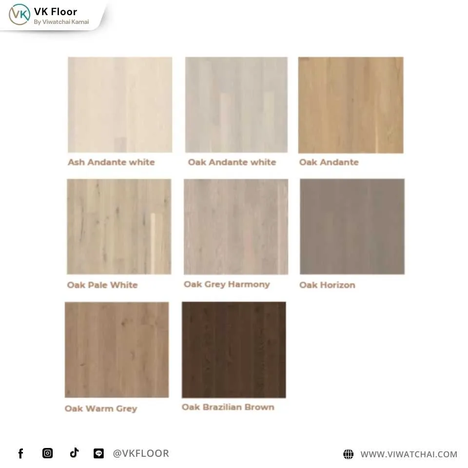 โทนสีพื้นไม้คอมพาวด์ Compound Wood ของ BOEN สำหรับการตกแต่งบ้าน
