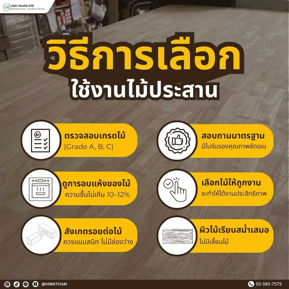 พื้นไม้ วิธีการเลือกไม้ประสานให้เหมาะกับงานทั้งตกแต่ง เฟอร์นิเจอร์ และโครงสร้าง