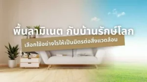 พื้นลามิเนตกับบ้านรักษ์โลก การจัดโต๊ะทำงานที่ช่วยเสริมบรรยากาศและใส่ใจสิ่งแวดล้อม