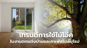 เทรนด์การใช้ไม้โอ๊ค ตกแต่งบ้านและคาเฟ่สไตล์ยุโรป หรูหราและอบอุ่น