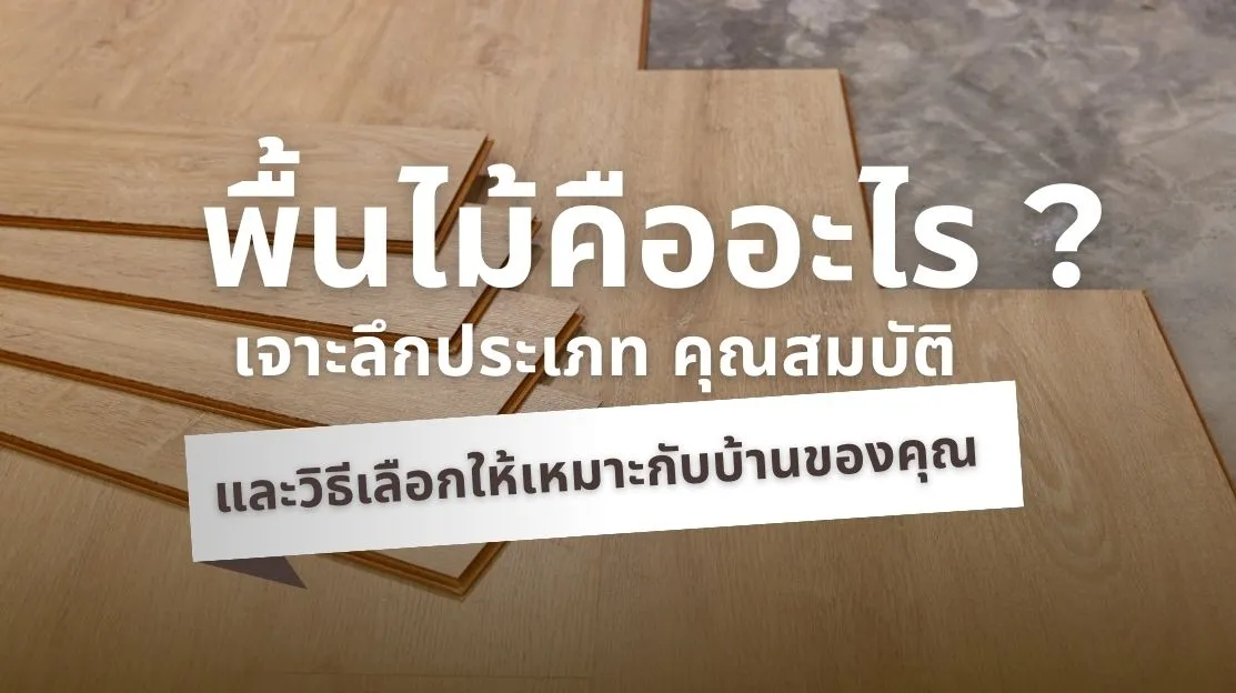 พื้นไม้ คืออะไร รู้จักวัสดุปูพื้นที่ให้ความสวยงามและอบอุ่นในบ้าน
