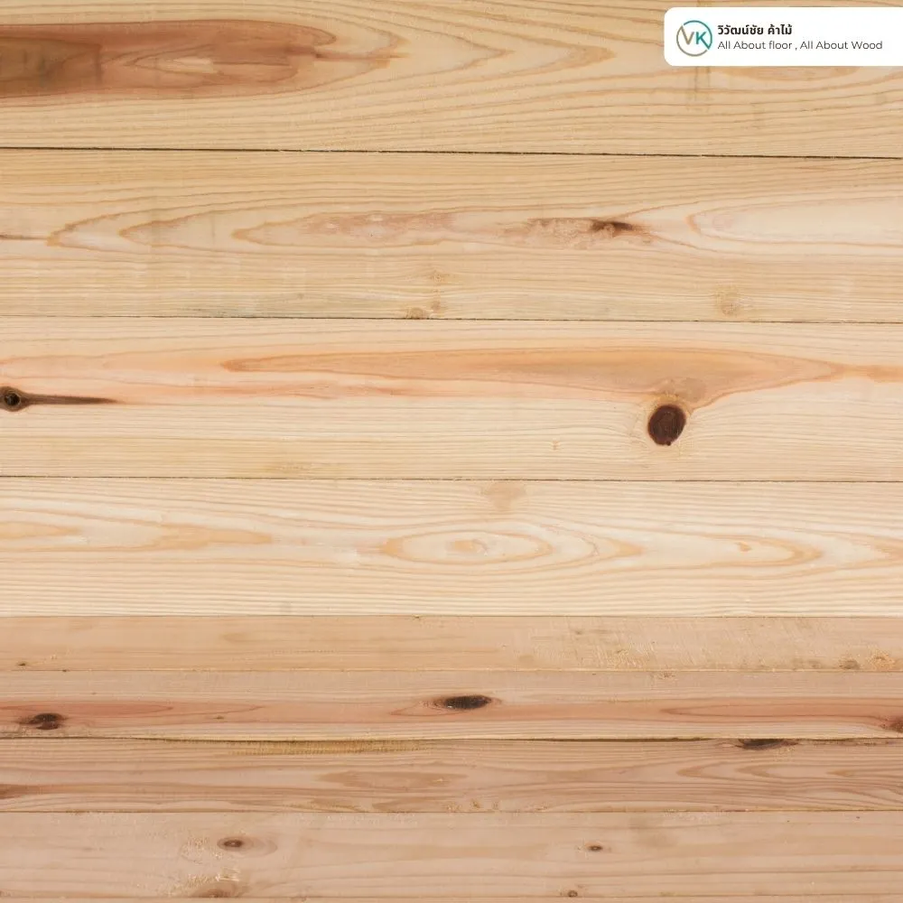 พื้นไม้ก่อนอุดโป๊ด้วยดินสอพองสำหรับงานไม้