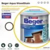 สีเบเยอร์ Beger Aqua WoodStain สูตรน้ำโปร่งแสง สำหรับงานไม้ภายใน