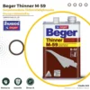 Beger Thinner M-59 ทินเนอร์เกรดพิเศษ สำหรับโพลียูรีเทนชนิดด้านและกึ่งเงา