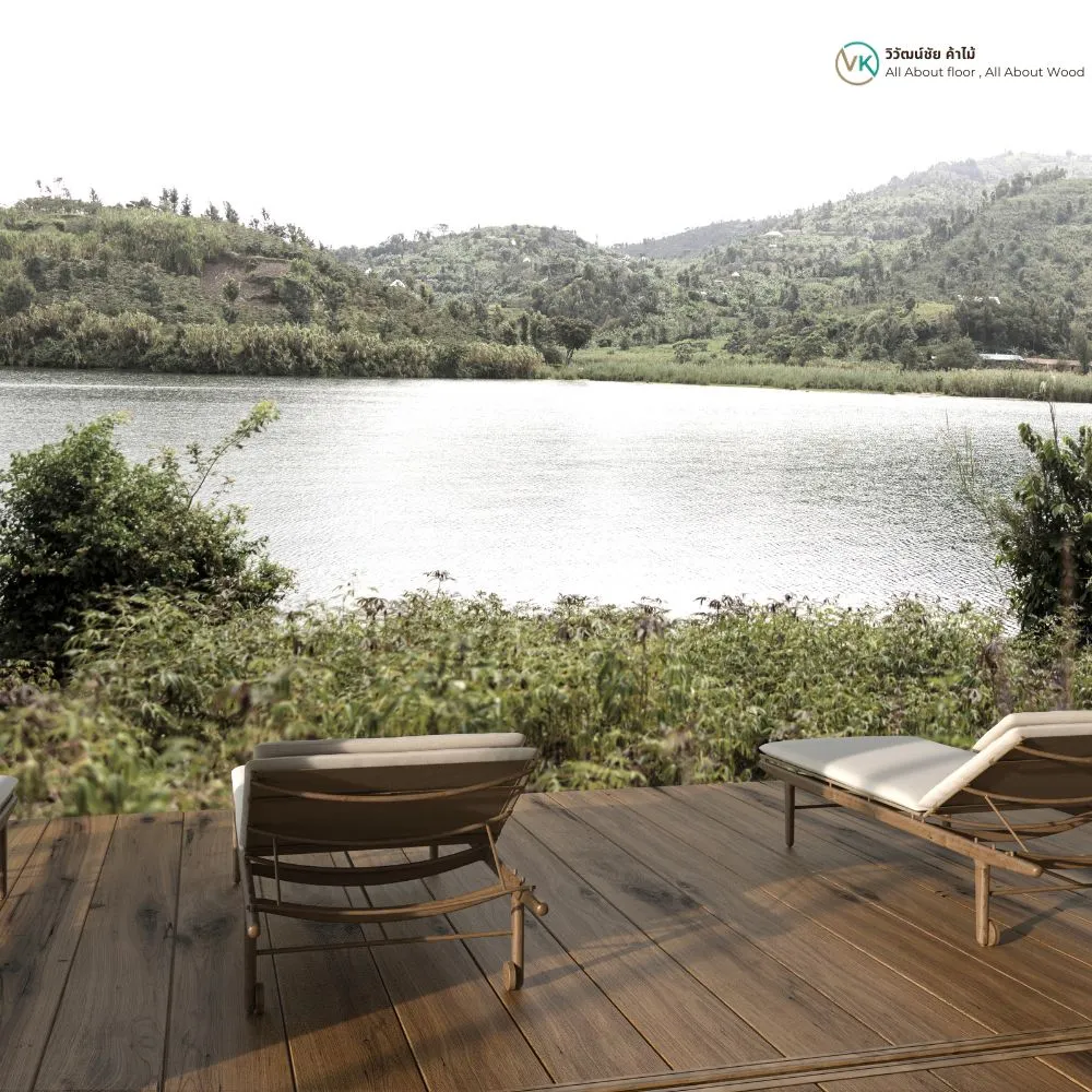 Deck Wood Finish_result พื้นไม้ระเบียงริมทะเลทาด้วย Beger DeckStain Matt ให้ความทนทานต่อแสงแดดและฝน