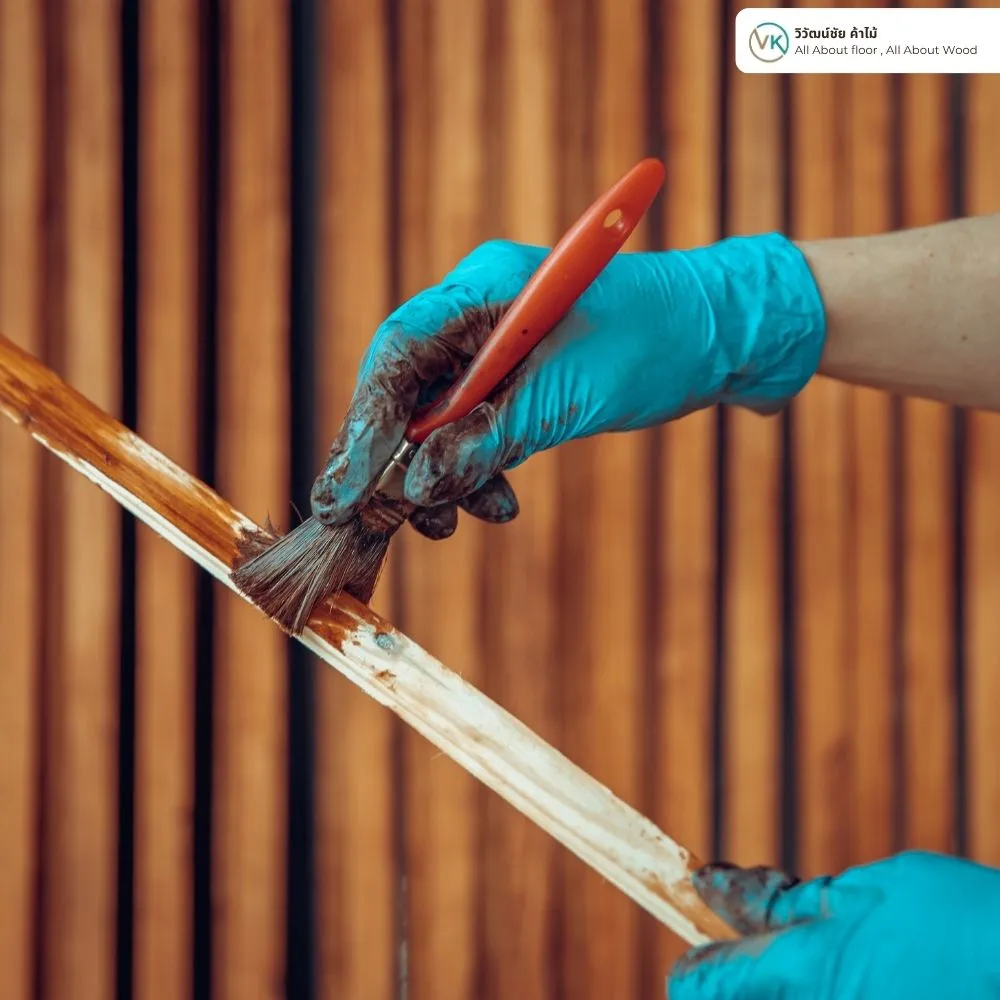 Painting Wooden Surface with Methanol Mix