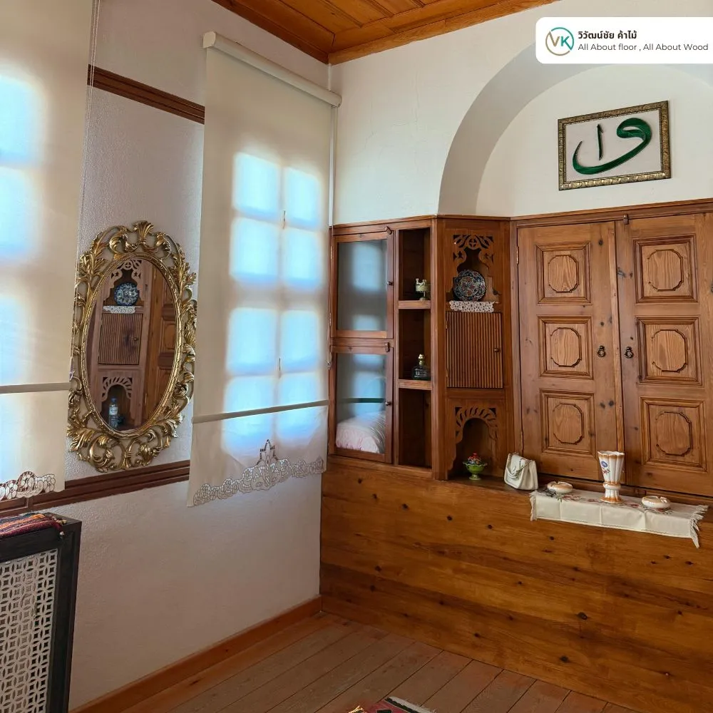 ห้องไม้ตกแต่งด้วย Beger Polyurethane 1K Supreme ฟิล์มด้านสวยธรรมชาติ