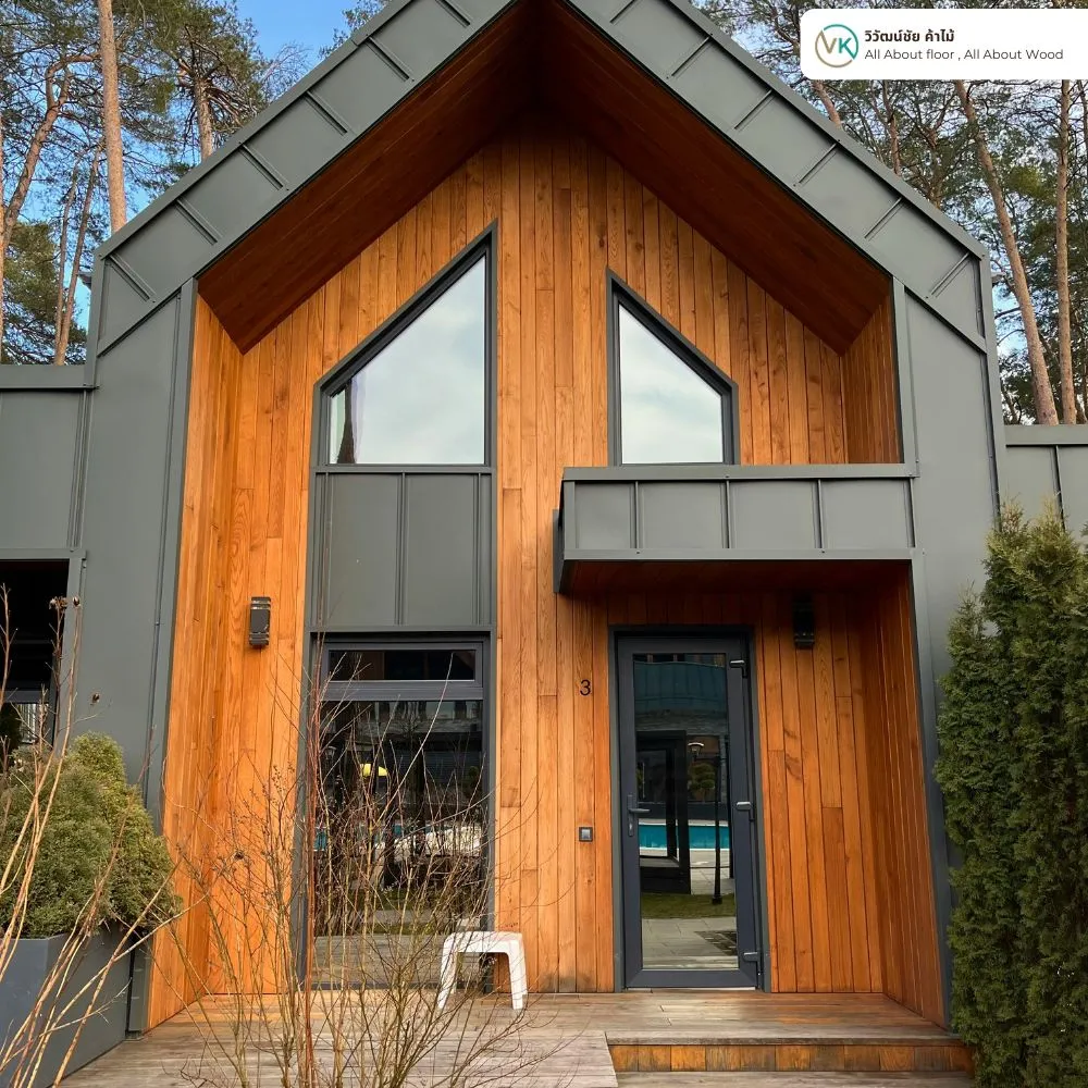 บ้านไม้ภายนอกทาด้วย TOA WoodStain Gloss