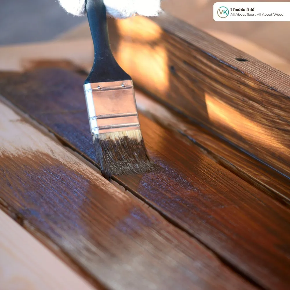 เฟอร์นิเจอร์ไม้สีน้ำตาลเข้มเคลือบหมึกพิมพ์ไม้ LENA